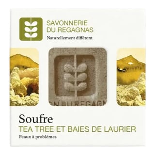 Savonnerie Du Regagnas Soufre Tea Tree Et Baies De Laurier