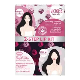 Victoria Beauty 2-Step Lip Kit with Raspberry and Collagen