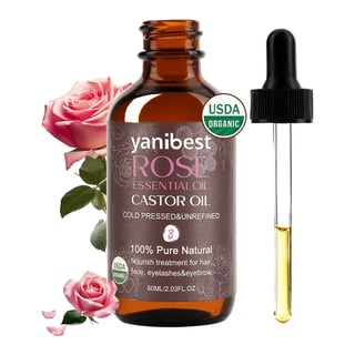 Yanibest 100% Pure Natural Rose Castor Oil