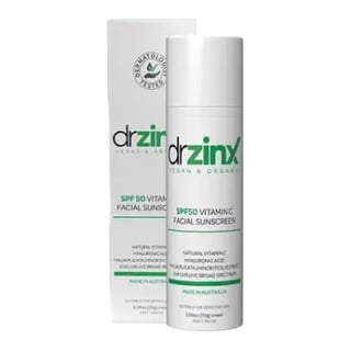 Dr Zinx Organic Vitamin C Mineral Sunscreen SPF 50 Zinc + Thuja (Hinokitiol)