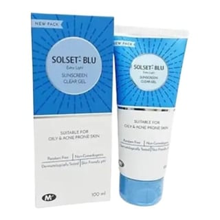 Mohrish Pharmaceuticals Solset - Blu Extra Light Sunscreen Clear Gel