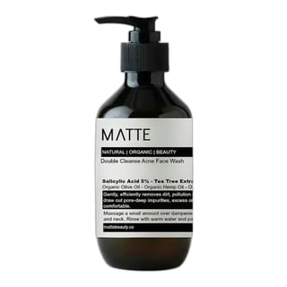 Matte Beauty Double Cleanse Acne Face Wash With 5% Salicylic Acid