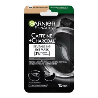 Garnier Caffine + Bamboo Charcoal Revitalising De-puffing eye mask