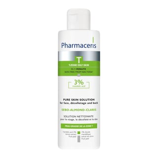 Pharmaceris T Cleansing Bacteriostatic Solution For Face, Décolleté And Back 3% Mandelic Acid Sebo-Almond-Claris