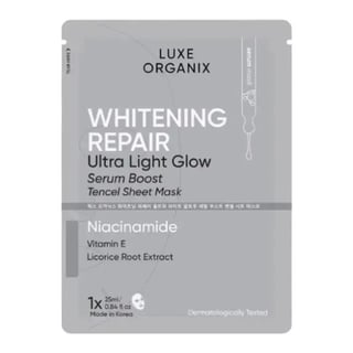 Luxe Organix Whitening Repair Ultra Light Glow Serum Boost Mask