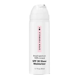 Open Formula SPF 30 Sheer Moisturizer