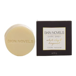 Skin Novels Dark Grey White Clay & Bergamot Natural Soap