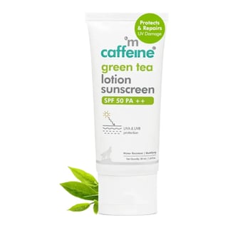 mCaffeine Green Tea Sunscreen SPF 50 PA++ with Niacinamide