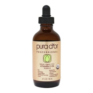 Pura D'or 70,000 IU Certified Organic Vitamin E Oil