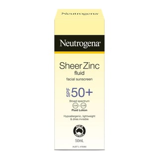 Neutrogena Sheer Zinc Fluid Facial Sunscreen SPF 50+