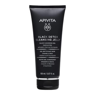 Apivita Natural Cosmetics Black Cleansing Gel - Face & Eyes