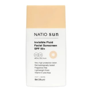 ナティオ インビジブル フルイド フェイシャル サンスクリーン SPF 50+