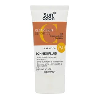 Sunozon Clear Skin Sensitive Sonnenfluid SPF 50