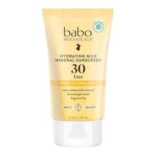 babo botanicals Hydrating Milk Mineral Face Sunscreen SPF 30