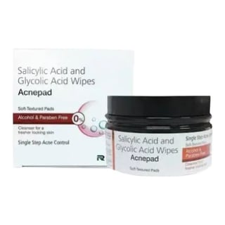 Regaliz Medicare Acnepad Salicylic Acid & Glycolic Acid Wipes