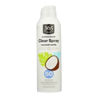 365 Everyday Value Clear Spray Coconut Vanilla Sunscreen SPF 50