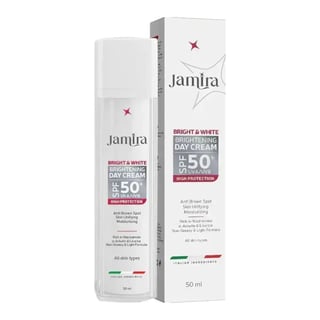 Jamira كريم Bright & White لتفتيح البشرة نهاري SPF50+