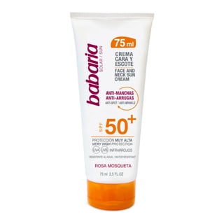Babaria Crema Facial Solar Rosa Mosqueta SPF50+
