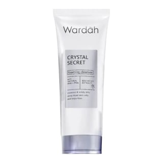 Wardah Crystal Secret Foaming Cleanser with Natural AHA+PHA