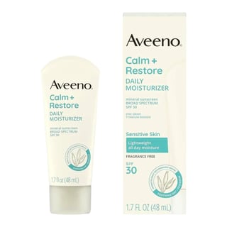 Aveeno Calm + Restore Daily Moisturizer Mineral Sunscreen SPF30