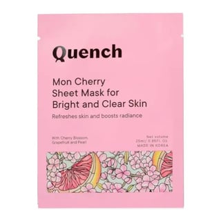 Quench Botanics Mon Cherry Sheet Mask For Bright And Clear Skin