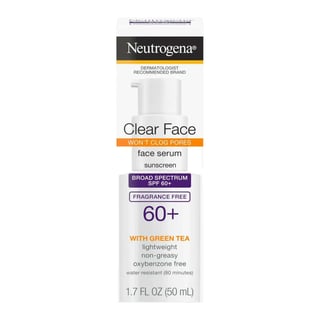Neutrogena Clear Face Serum Sunscreen With Green Tea SPF 60+
