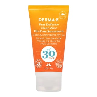 Derma E Sun Defense Clear Zinc Mineral Oil-Free Sunscreen SPF30 Face