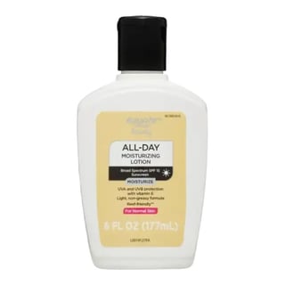 Equate Beauty All Day Moisturizing Sunscreen Lotion for Normal Skin, Broad Spectrum SPF 15