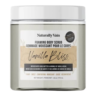 Naturally Vain Vanilla Bliss Foaming Body Scrub