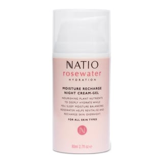 Natio Rosewater Hydration Moisture Recharge Night Cream-Gel