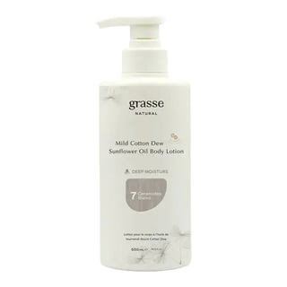 Grasse Natural Mild Cotton Dew Sunflower Oil Body Lotion