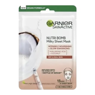 Garnier Nutri Bomb Milky Sheet Mask Coconut and Hyaluronic Acid