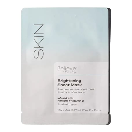 Believe Beauty Brightening Sheet Mask
