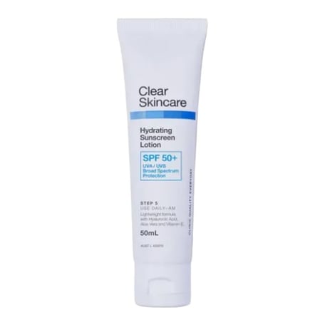 Clear Skincare Hydrating Sunscreen Lotion SPF 50+