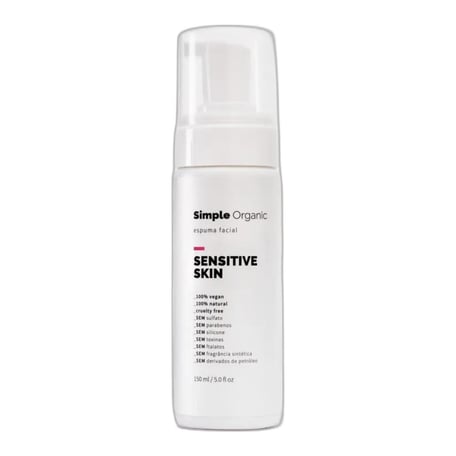 Simple Organic Espuma Facial Sensitive Skin