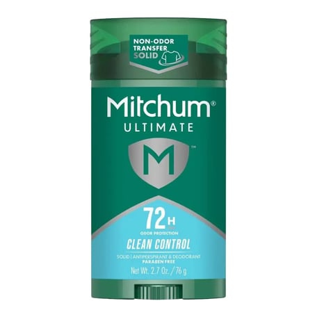 Mitchum 72-Hours Clean Control Solid Antiperspirant & Deodorant