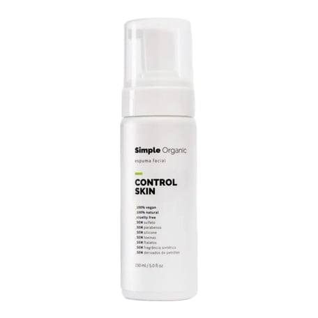 Simple Organic Espuma Facial Control Skin