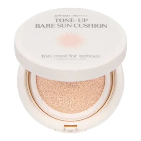 Too Cool For School Tone-Up Bare Sun Cushion SPF 50+