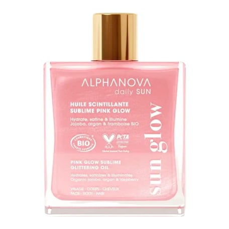 Alphanova Pink Glow Sublime Glittering Oil