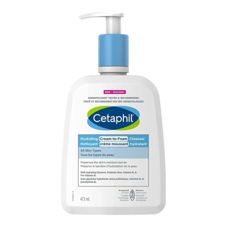 Cetaphil Hydrating Cream-To-Foam Cleanser