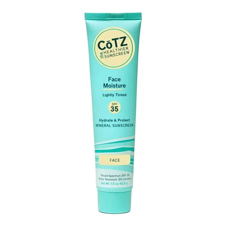 Cotz Skincare Face Moisture SPF35 Lightly Tinted Sunscreen