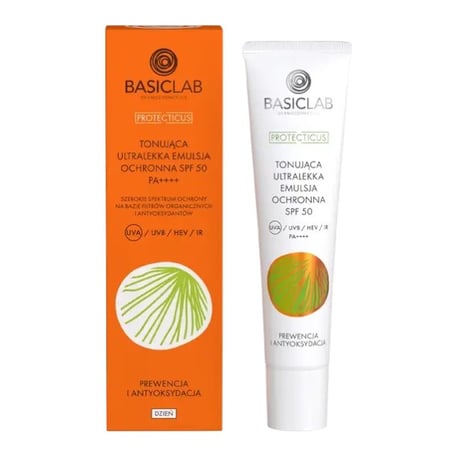 BasicLab Tonująca Ultralekka Emulsja Ochronna SPF 50
