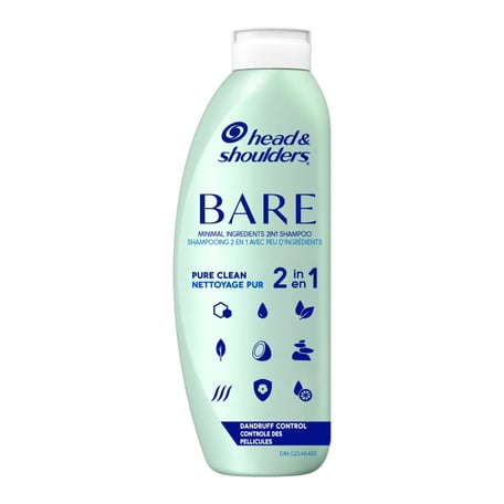 h&s BARE ピュア クリーン 2 in 1 フケケア シャンプー＆コンディショナー
