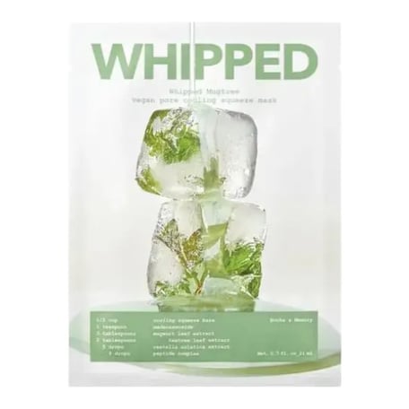 Whipped Mugtree Vegan Pore Cooling Squeeze Mask