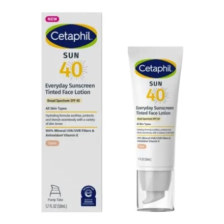 Cetaphil Everyday Sunscreen Tinted Face Lotion SPF 40