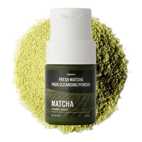 Delphyr Fresh Matcha Pack Cleansing Powder