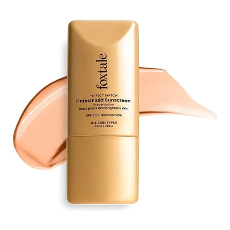 Foxtale Tinted Fluid Sunscreen SPF 50