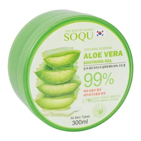 SOQU Aloe Vera 99% Soothing Gel