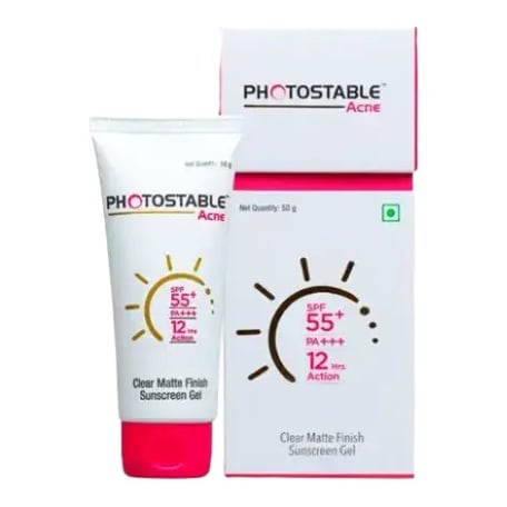 Sun Pharma Photostable Acne Sunscreen Gel SPF 55+