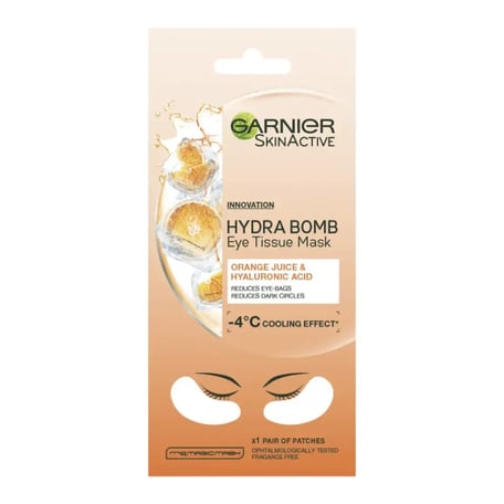 Garnier Hydrabomb Eye Tissue Mask Orange